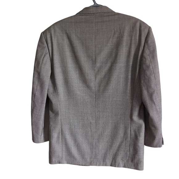 Ermenegildo Zegna Wool Plaid Houndstooth Blazer Sport Coat Jacket Size 52 (US L) - Picture 2 of 12
